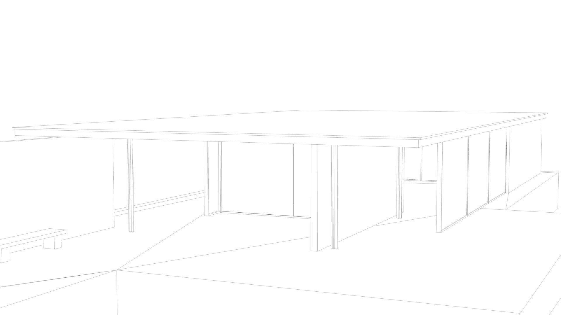 Barcelona Pavilion 3D model_11