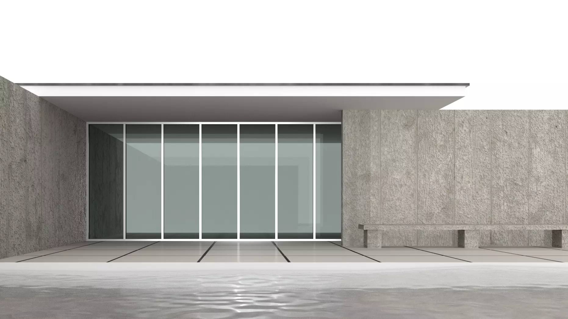 Barcelona Pavilion 3D model_0
