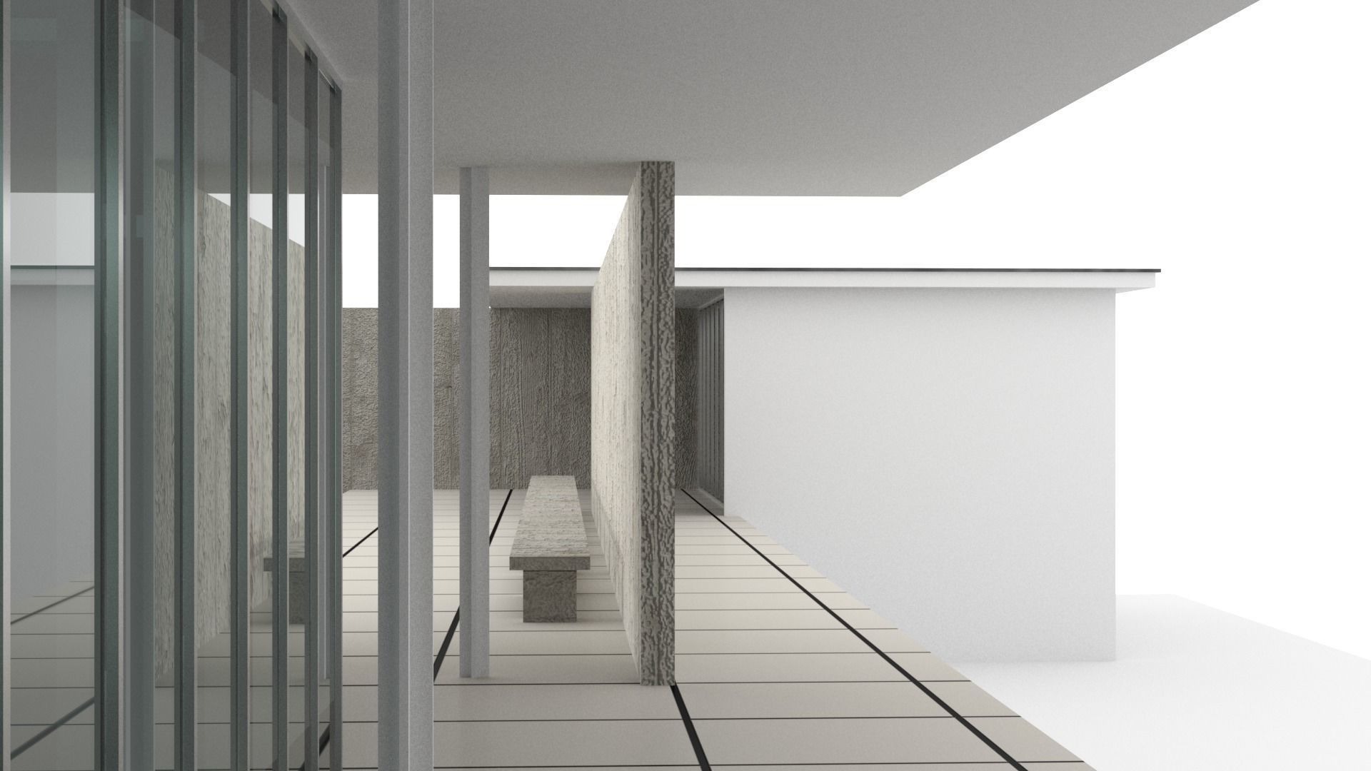 Barcelona Pavilion 3D model_5