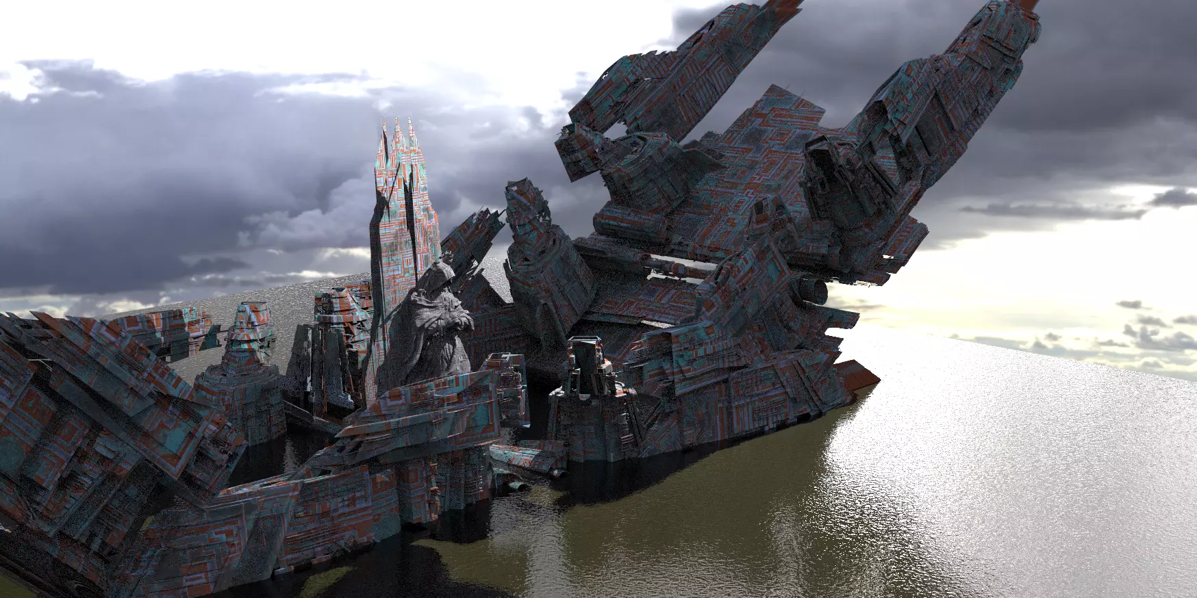 Stargate Pyramid City Temple Extension models  3D model_0