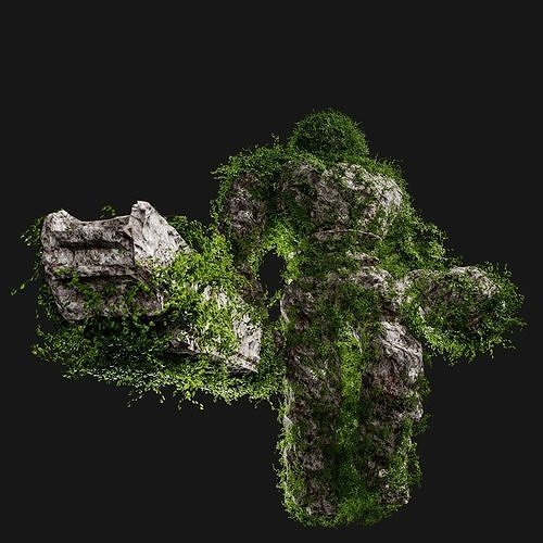 Golem Colossus rigged low poly Low-poly 3D model