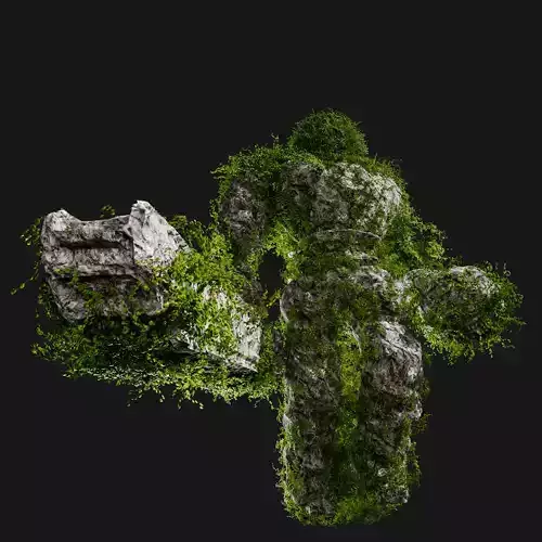 Golem Colossus rigged low poly Low-poly 3D model