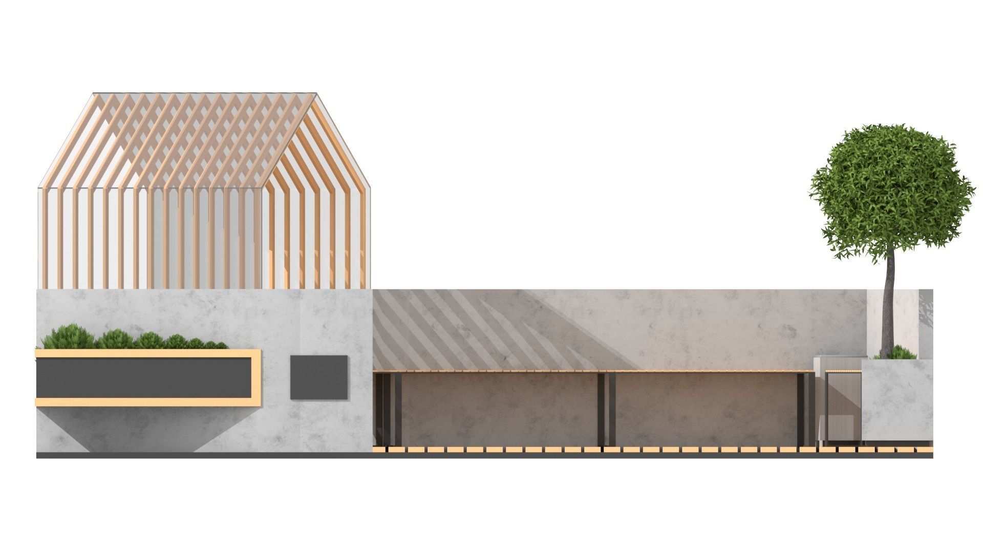 Street Furniture 3D model_4