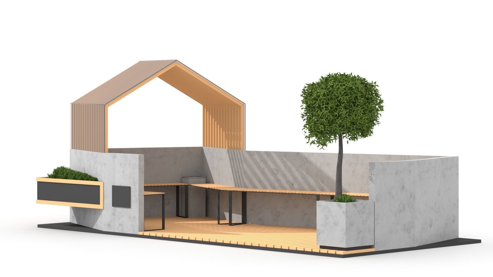 Street Furniture 3D model_2