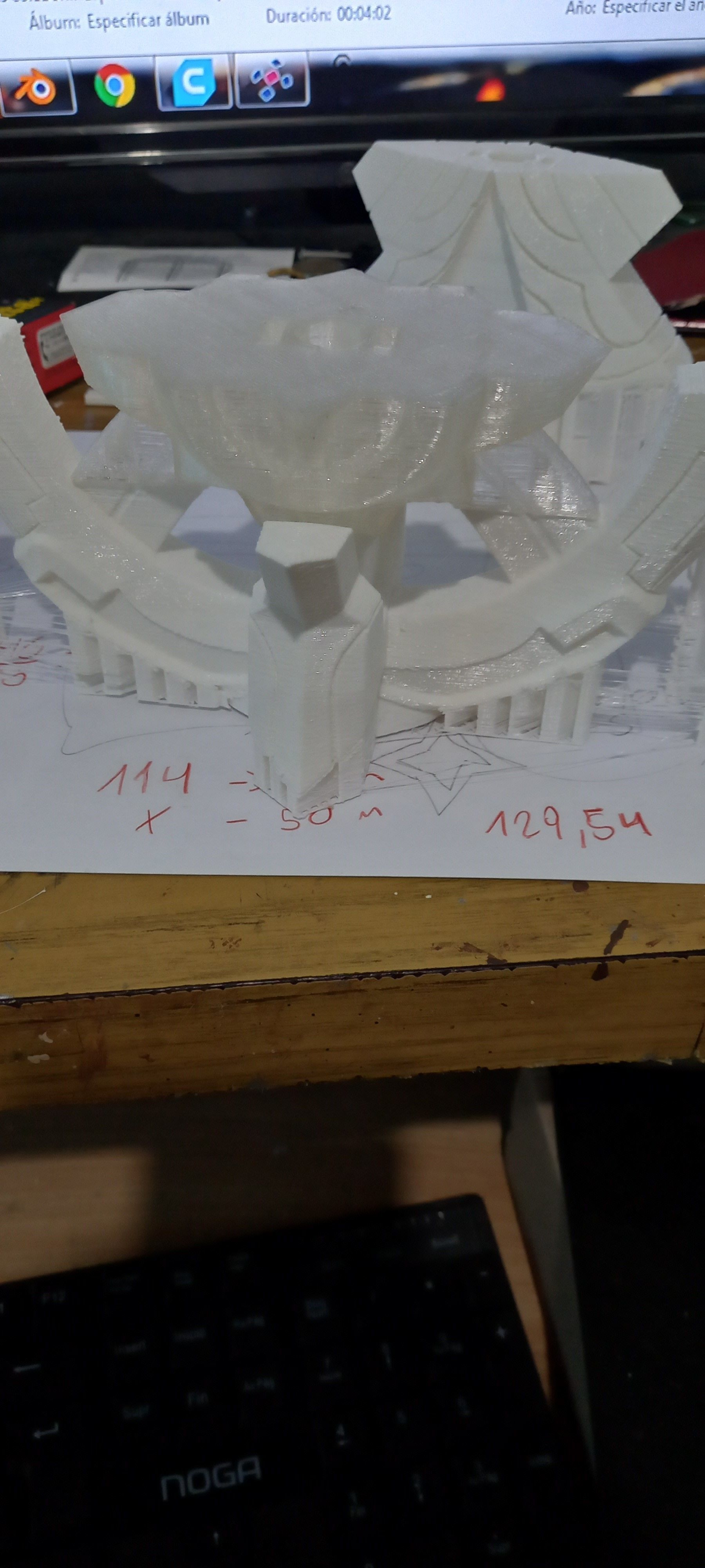 genshin impact Cinnabar Spindle Albedo sword 3D print model_14