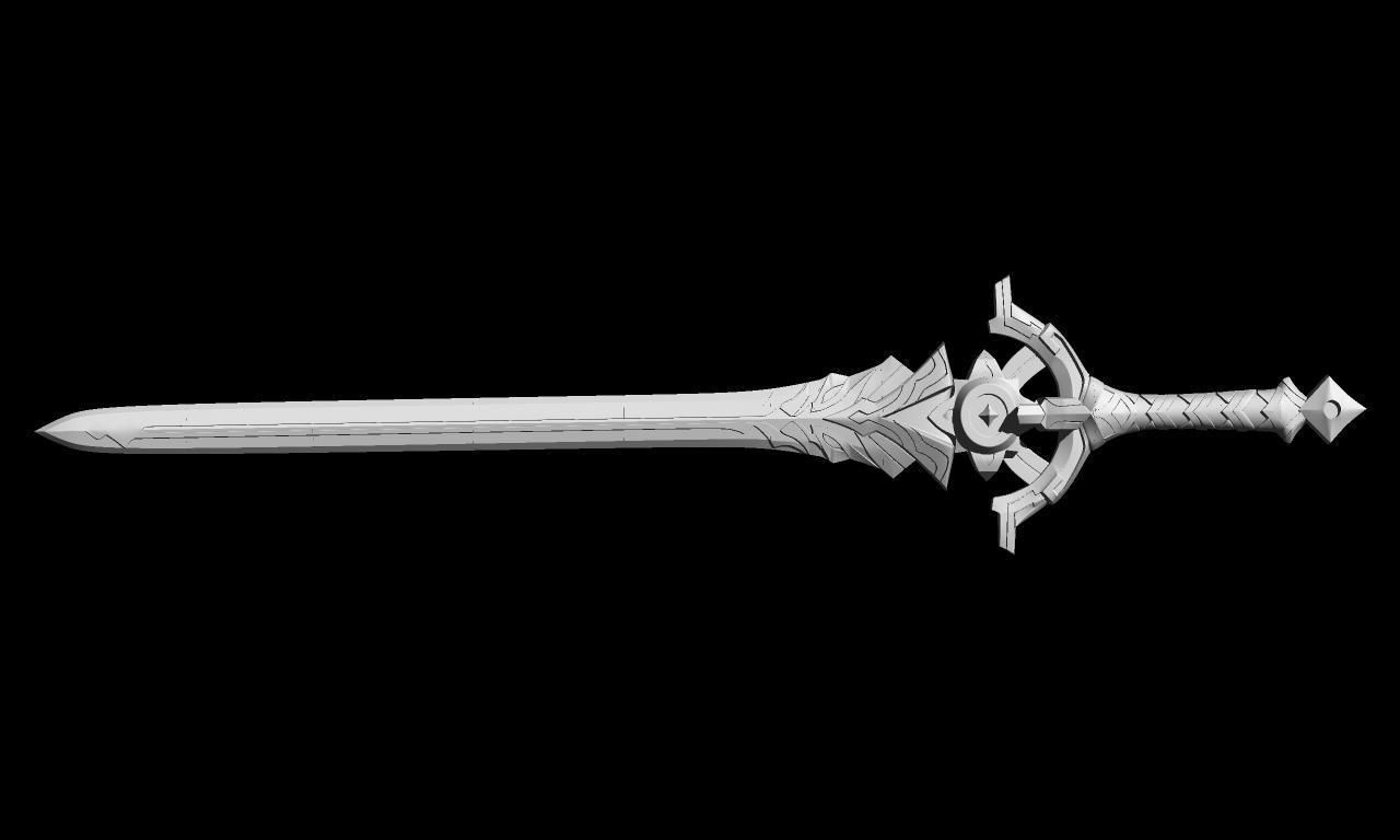 genshin impact Cinnabar Spindle Albedo sword 3D print model_1