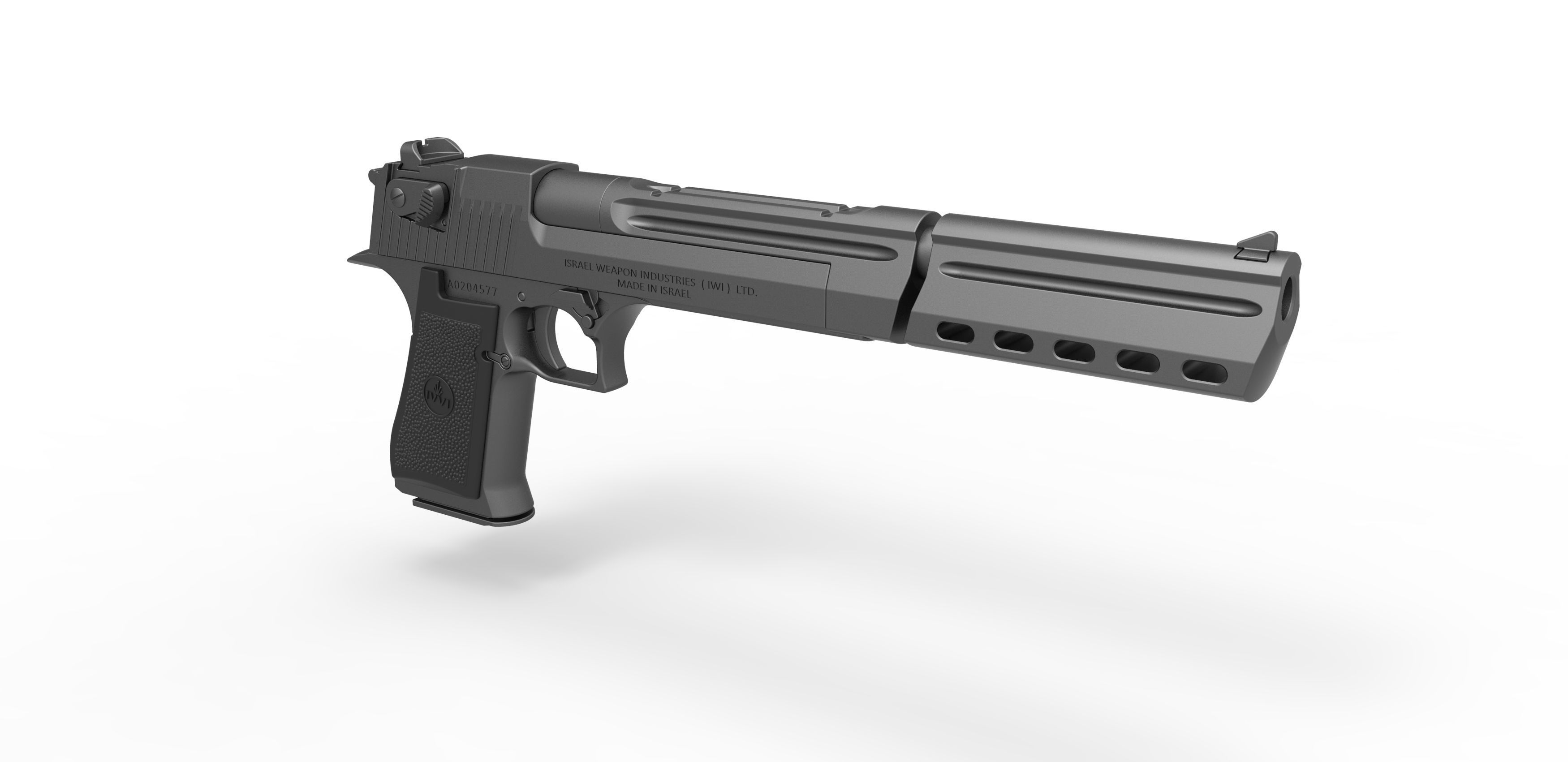 Pistol Desert Eagle from the movie Boondock Saints 2 2009 3D model_14