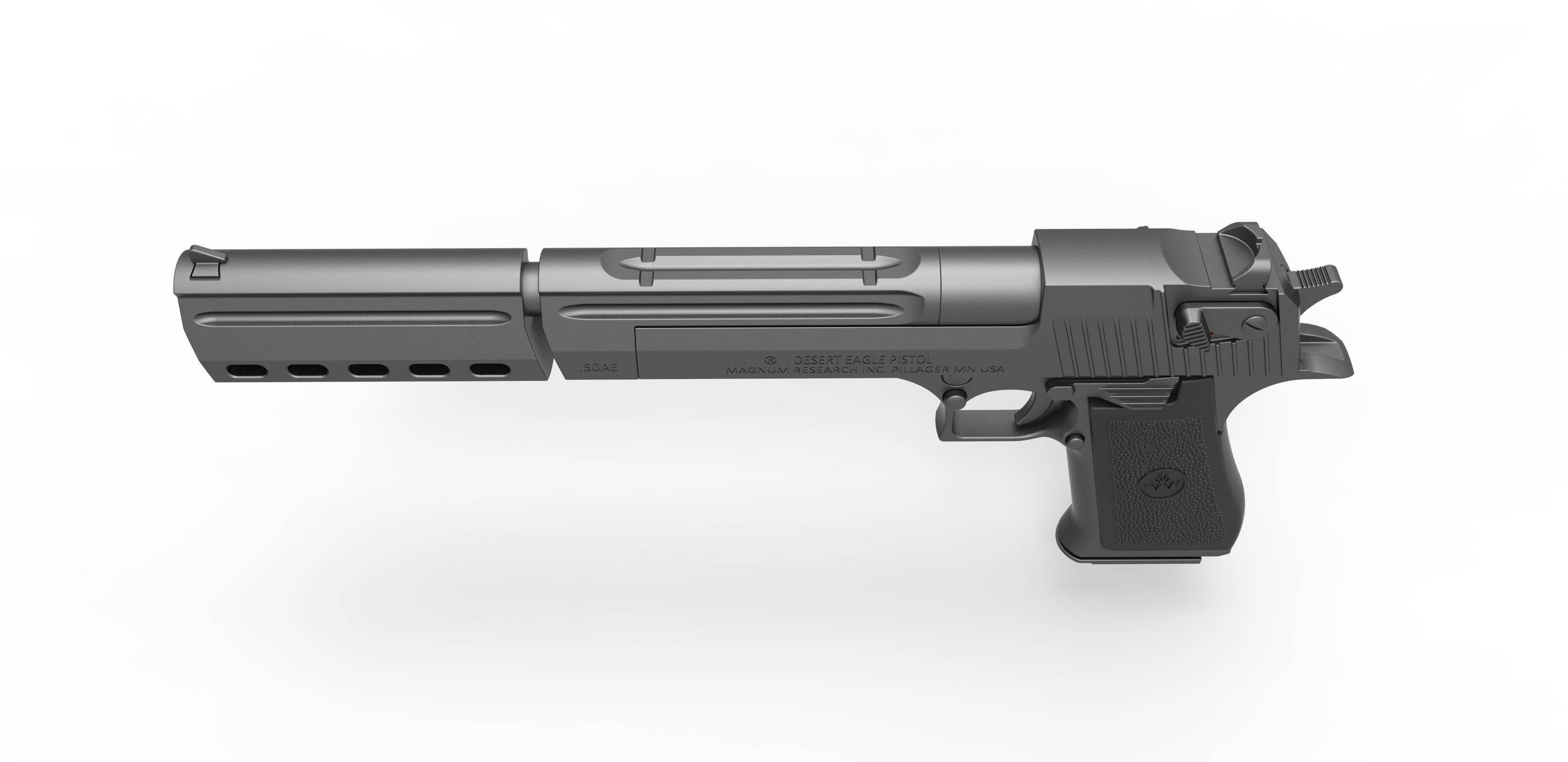 Pistol Desert Eagle from the movie Boondock Saints 2 2009 3D model_7