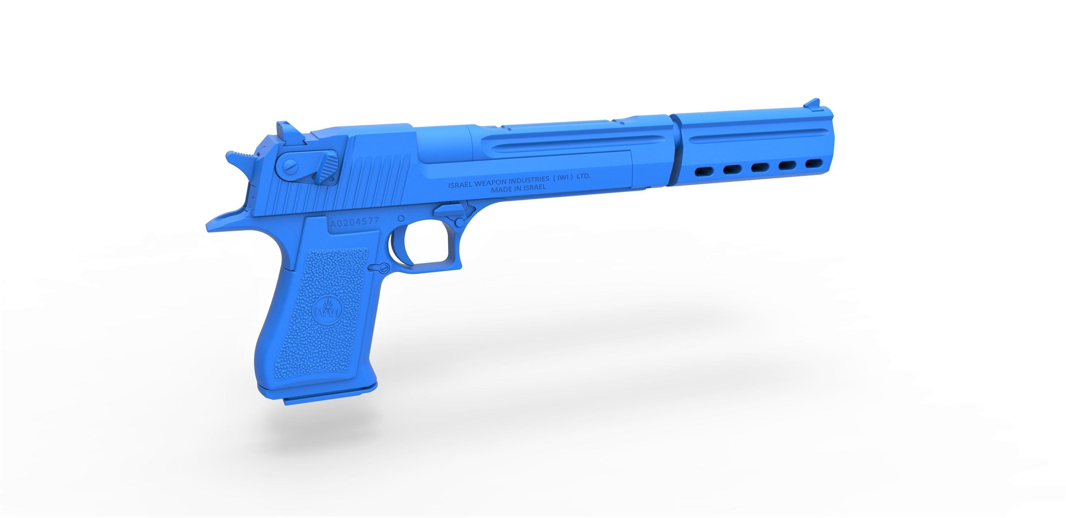 Pistol Desert Eagle from the movie Boondock Saints 2 2009 3D model_27