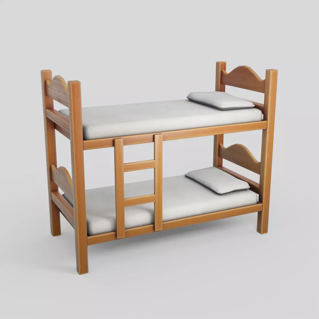 Bunk Bed Low-poly 3D model