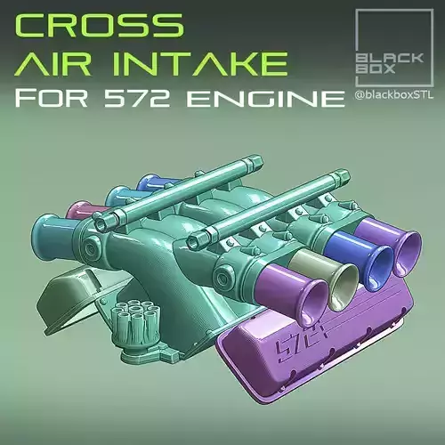 Cross Velocity Stack set for 572 ENGINE 1-24th 3D print model