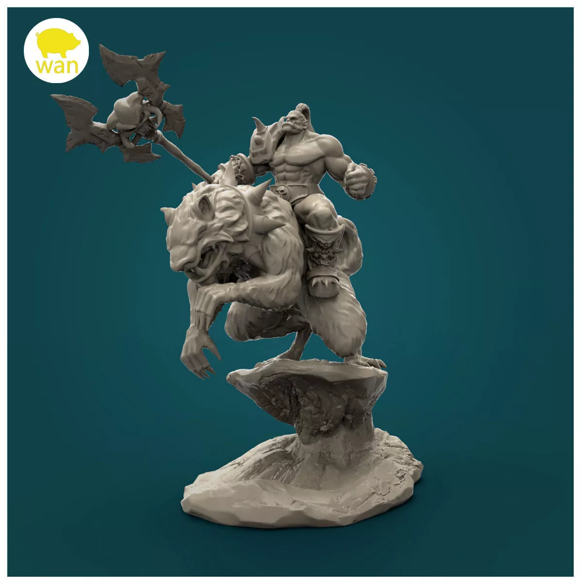 The orc rider 3D print model