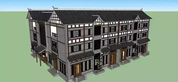 Chinese traditional courtyard 