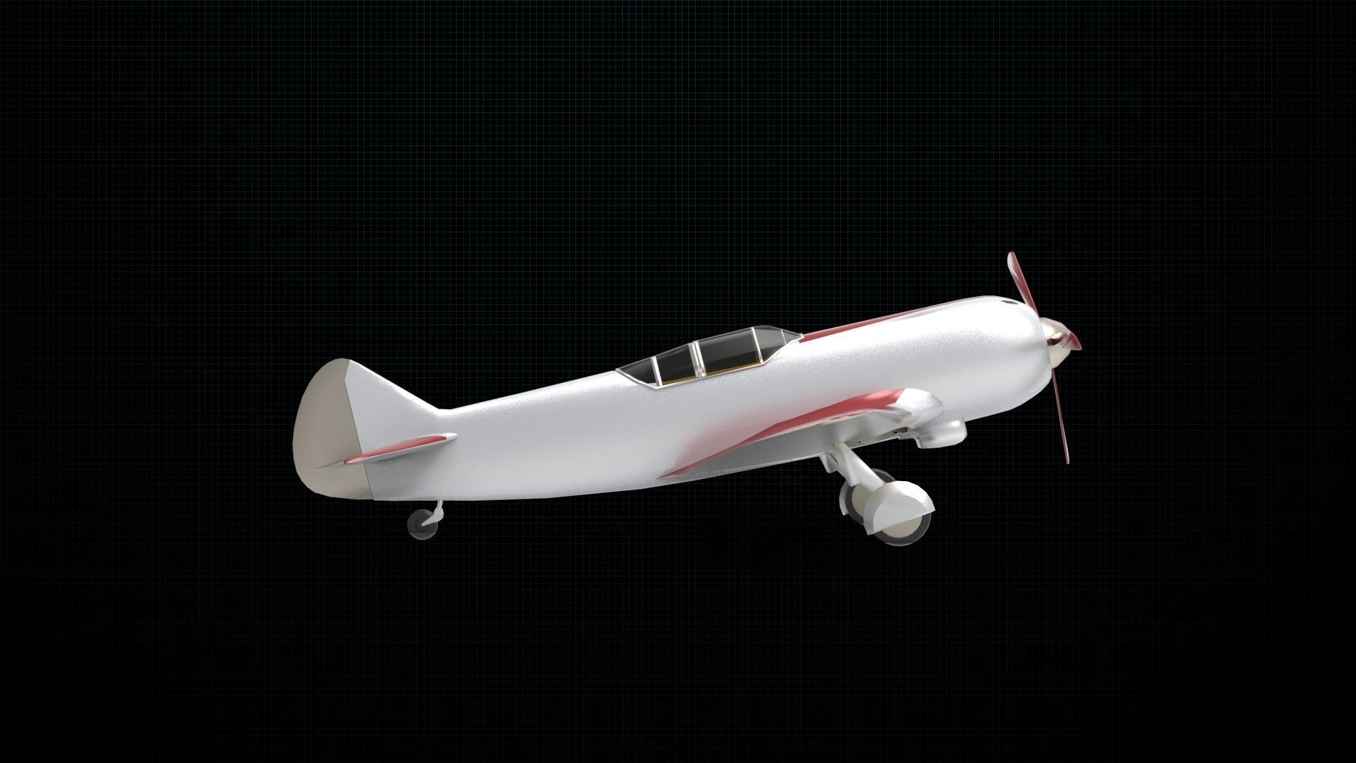 Lavochkin La-5 3D model_2