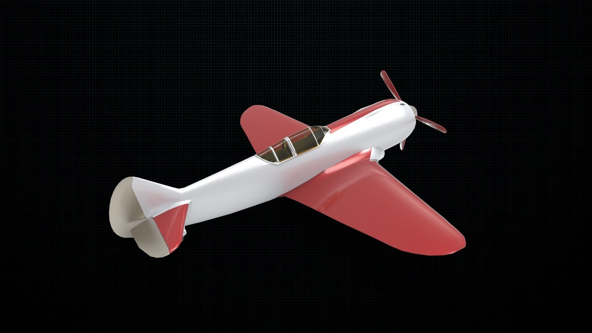 Lavochkin La-5 3D model_4
