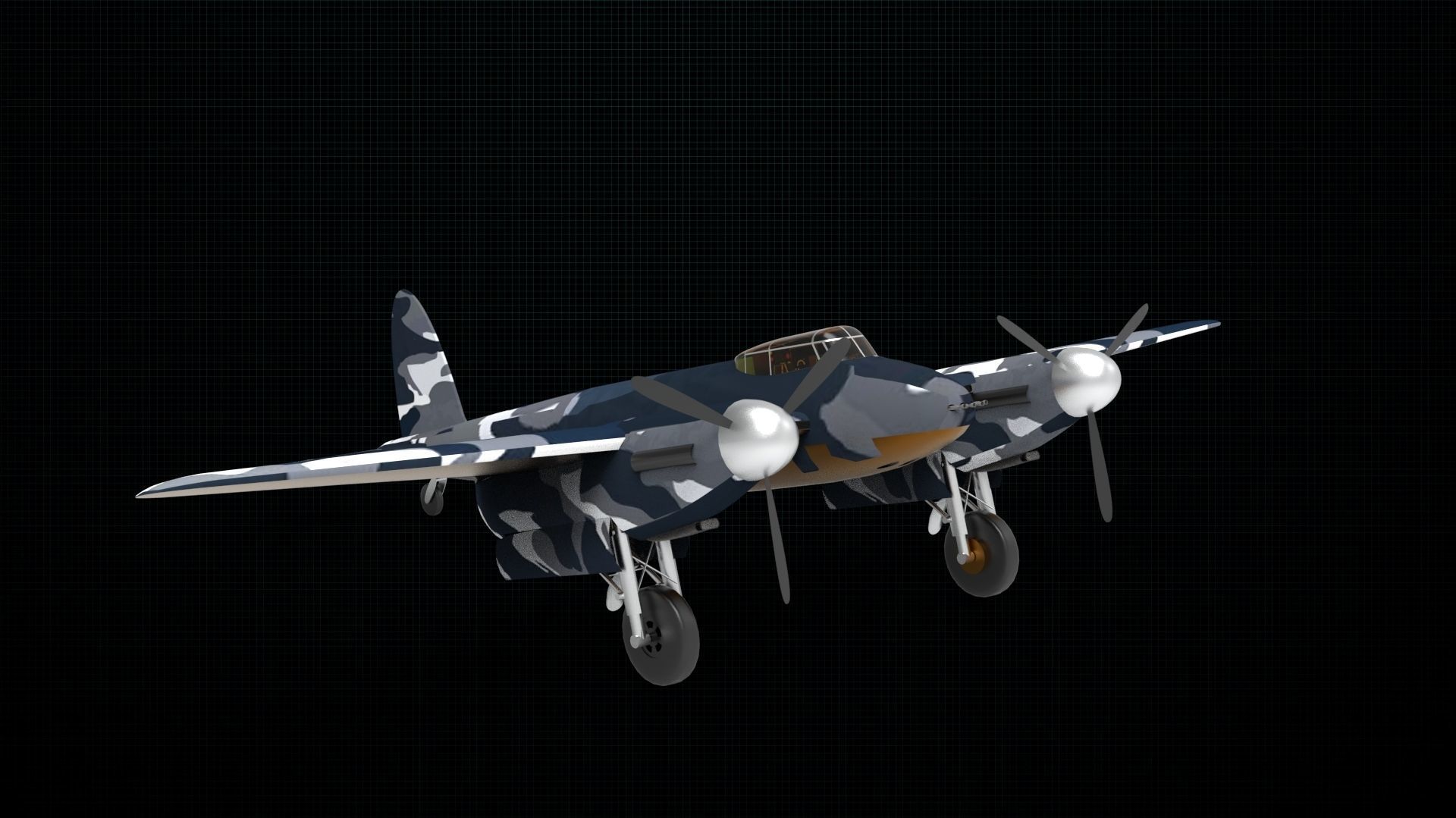 de Havilland Mosquito 3D model_6