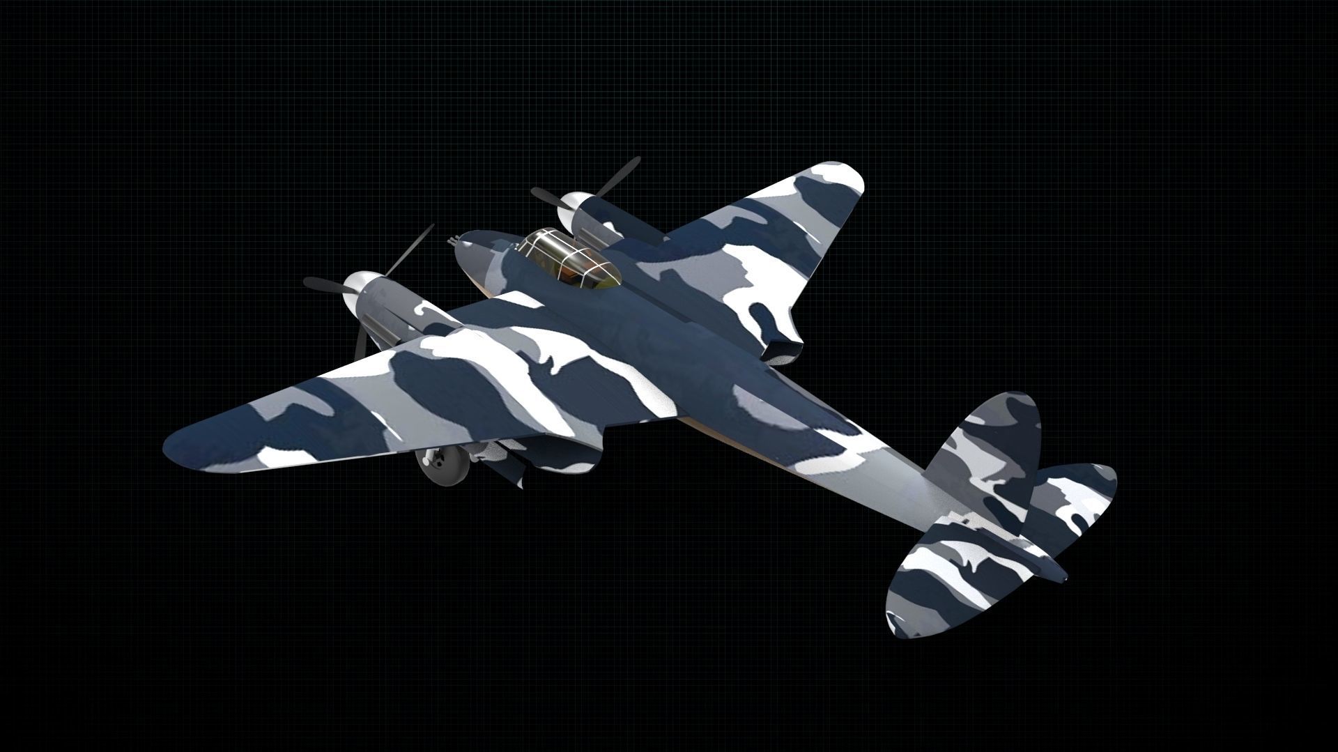 de Havilland Mosquito 3D model_1