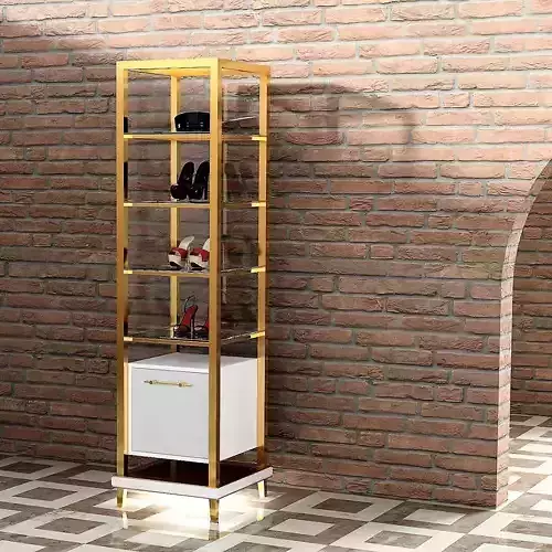 Shop Showcase with shelves 3D model