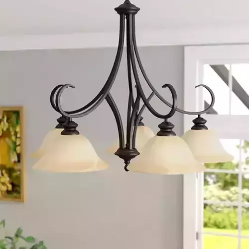 Ehmann 5 - Light Shaded Classic  Traditional Chandelier