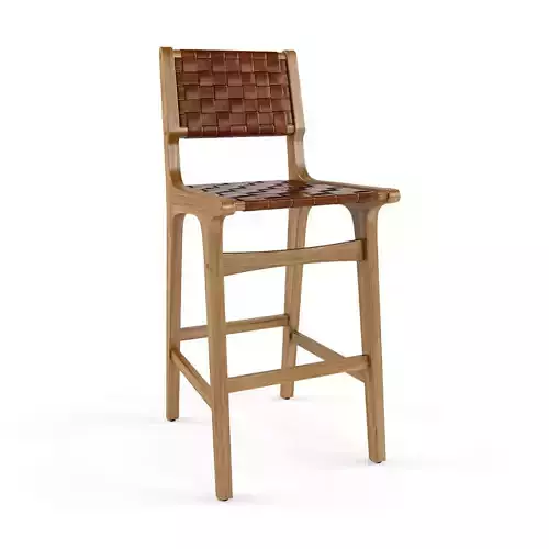 Ceylon Woven Barstool 3D model