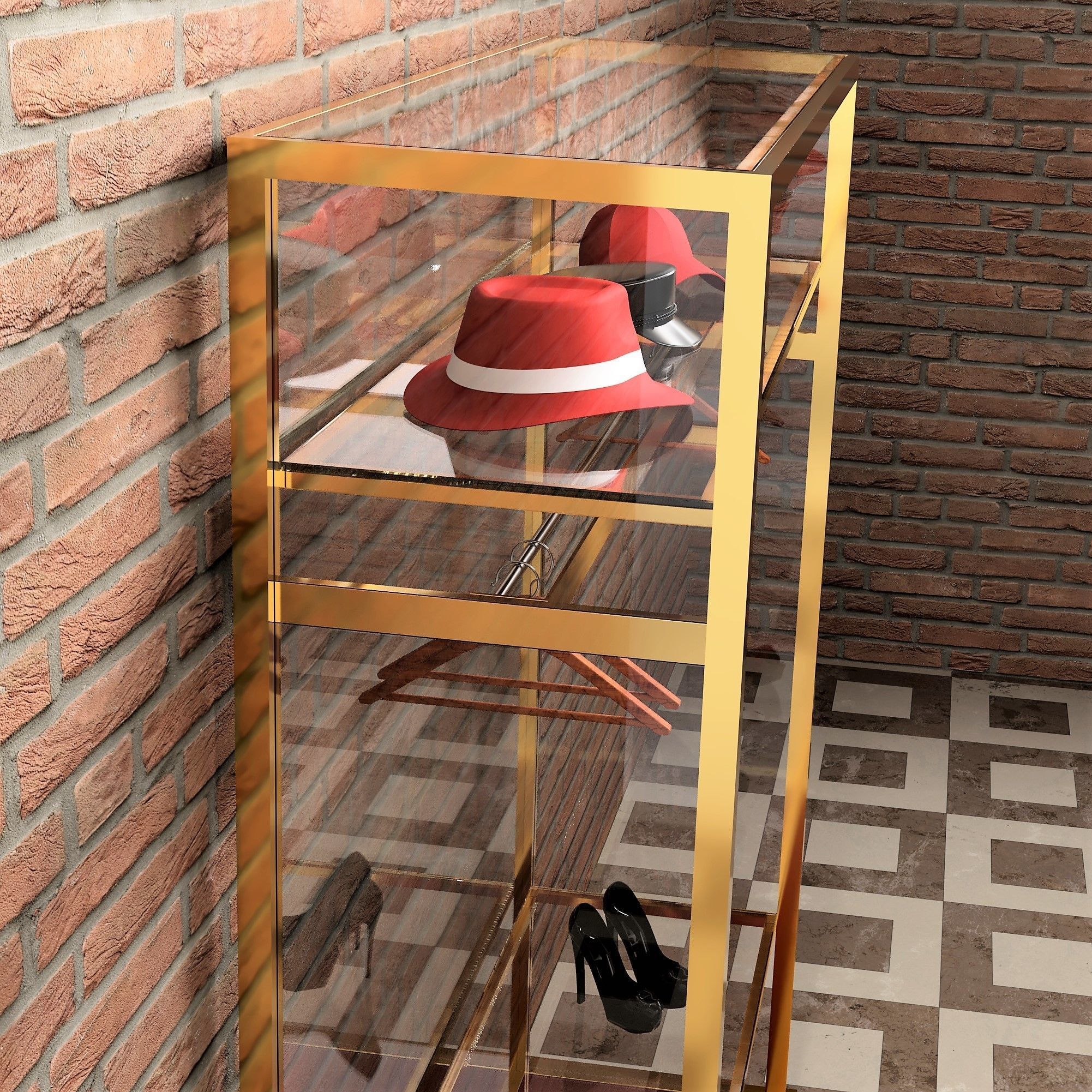 Shop Showcases Display 3D Model Collection_7