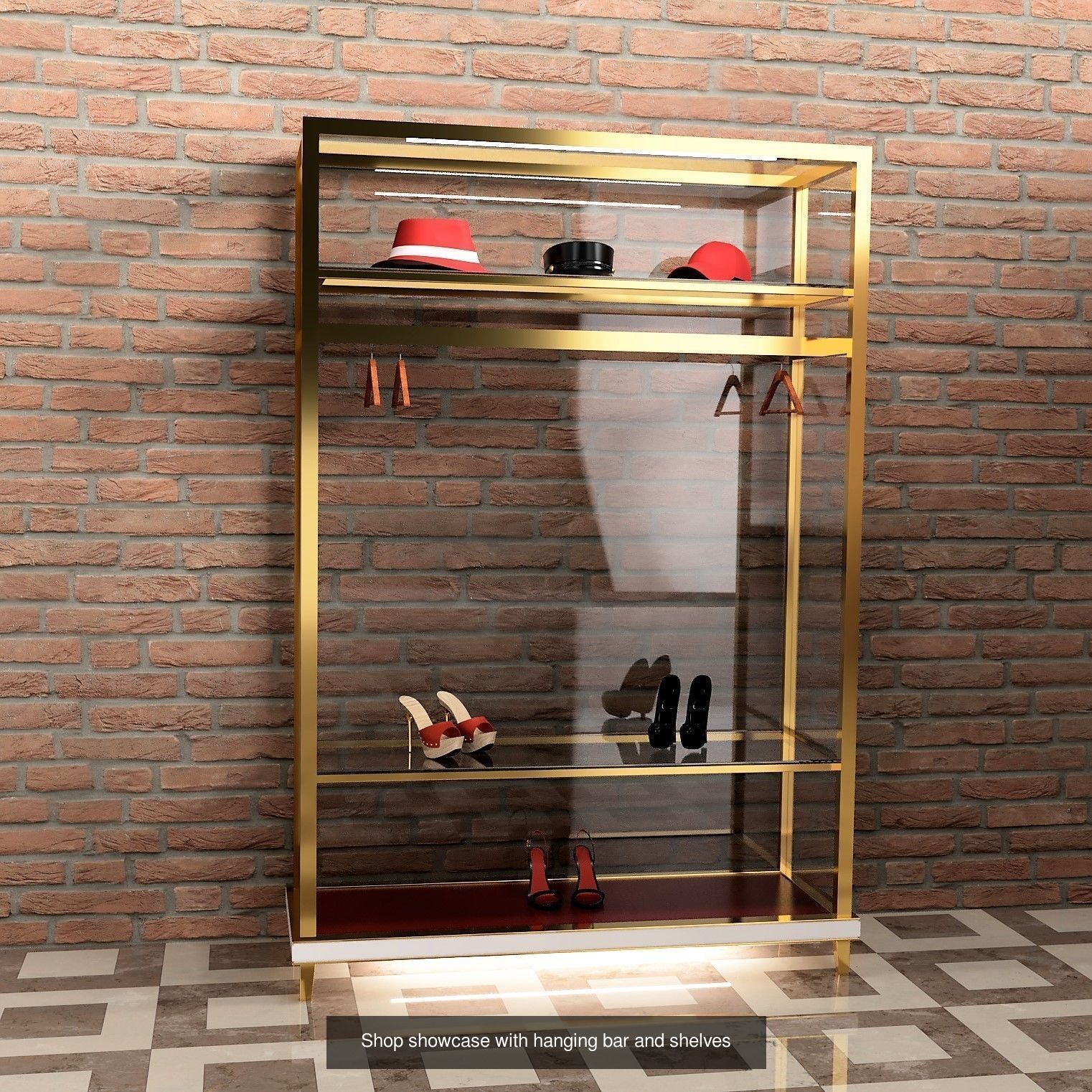 Shop Showcases Display 3D Model Collection_4
