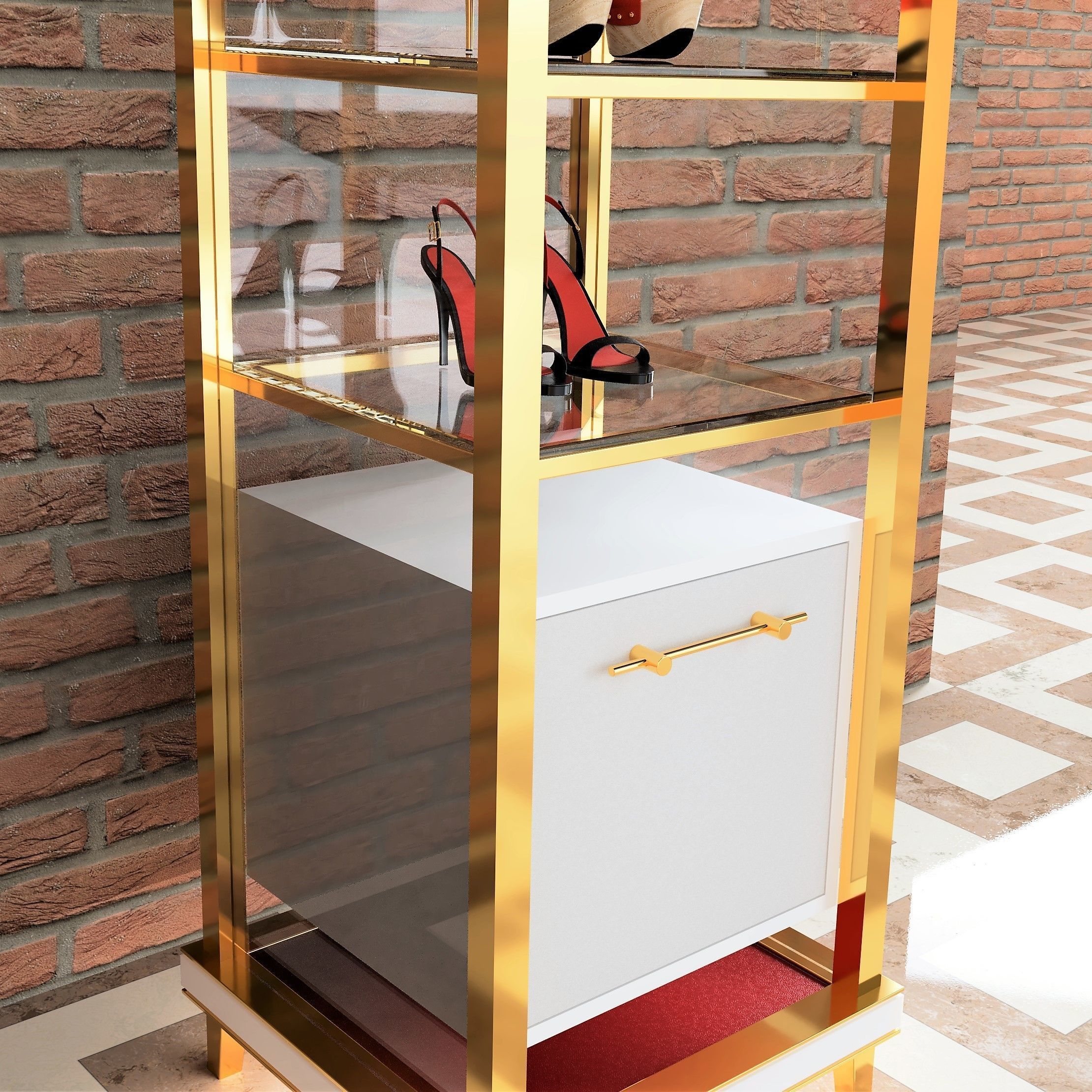 Shop Showcases Display 3D Model Collection_12