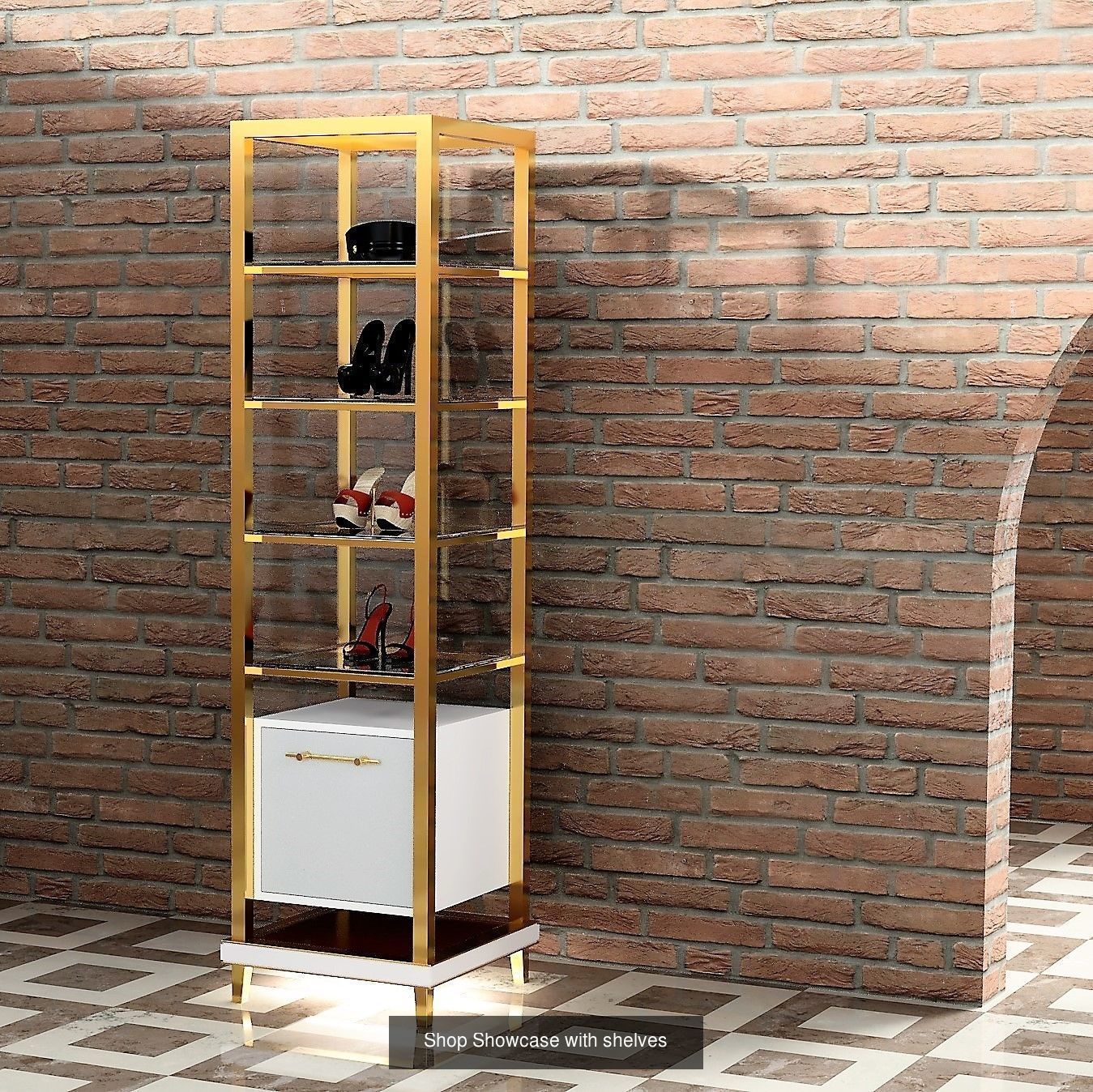 Shop Showcases Display 3D Model Collection_5