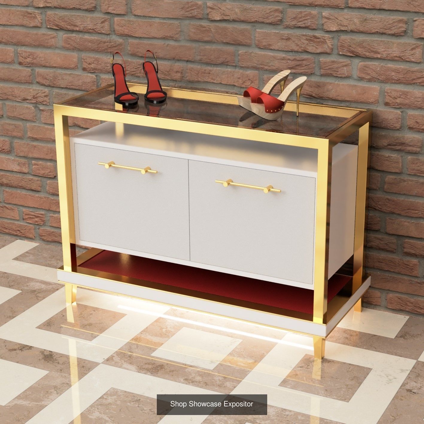 Shop Showcases Display 3D Model Collection_3