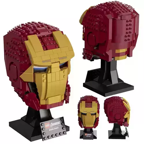 Lego 76165 Iron Man Helmet 3D model CGTrader