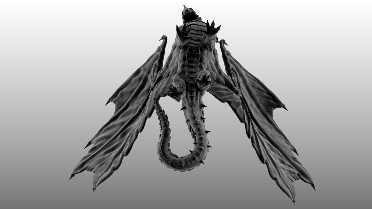 4-Inch Base Gargantuan Blue Dragon 3D print model_11