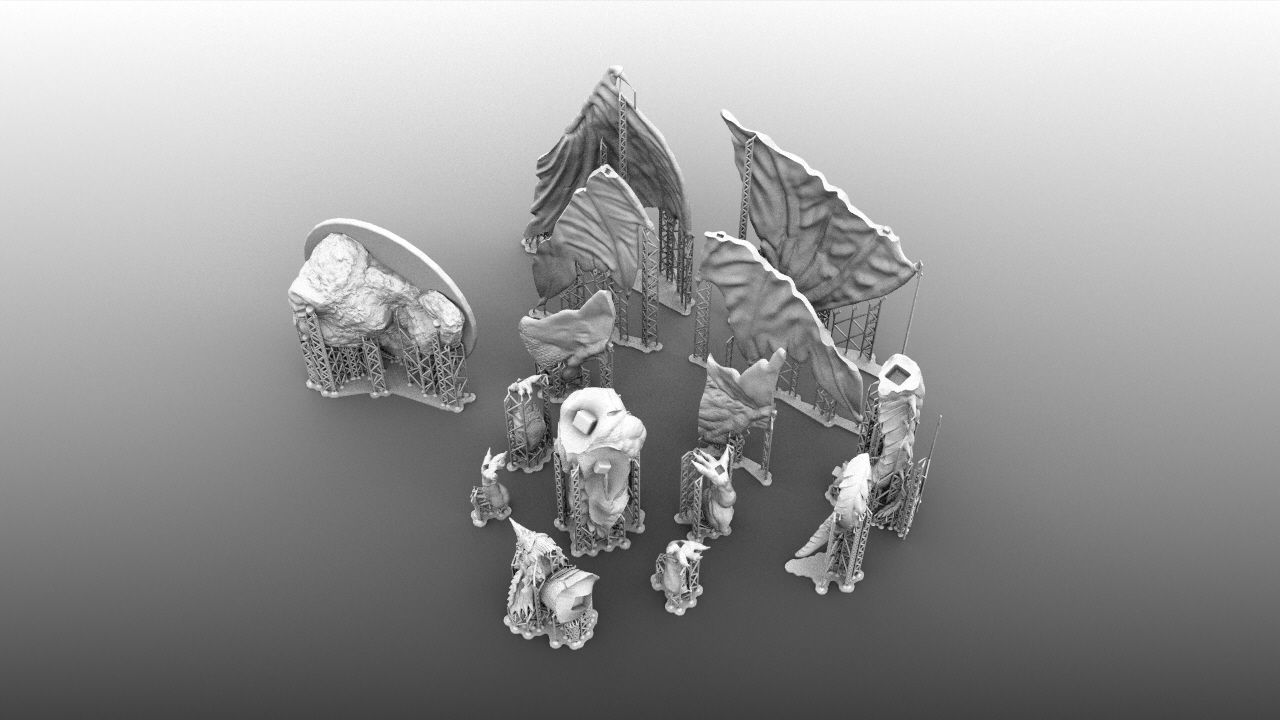 4-Inch Base Gargantuan Blue Dragon 3D print model_7