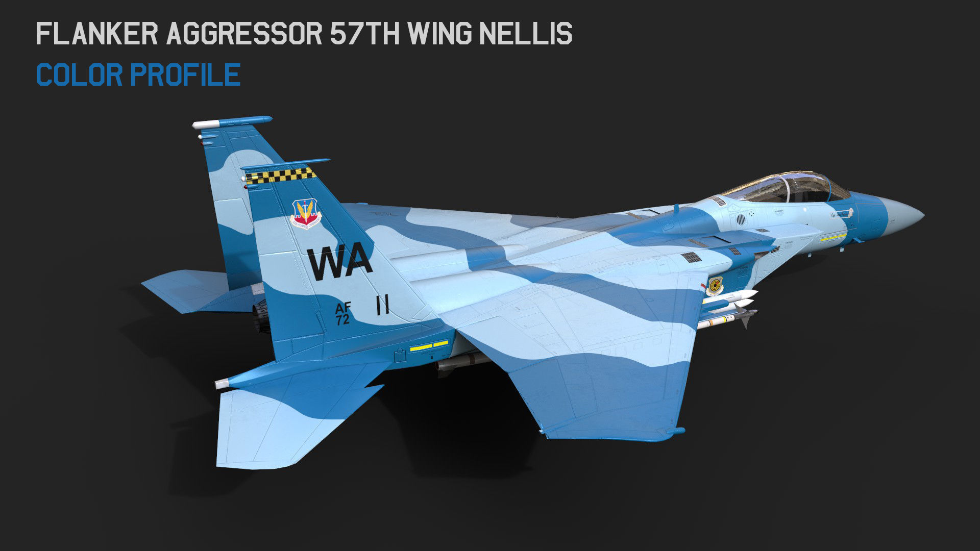 F-15 Eagle With 11 Different Textures Low-poly 3D model_30
