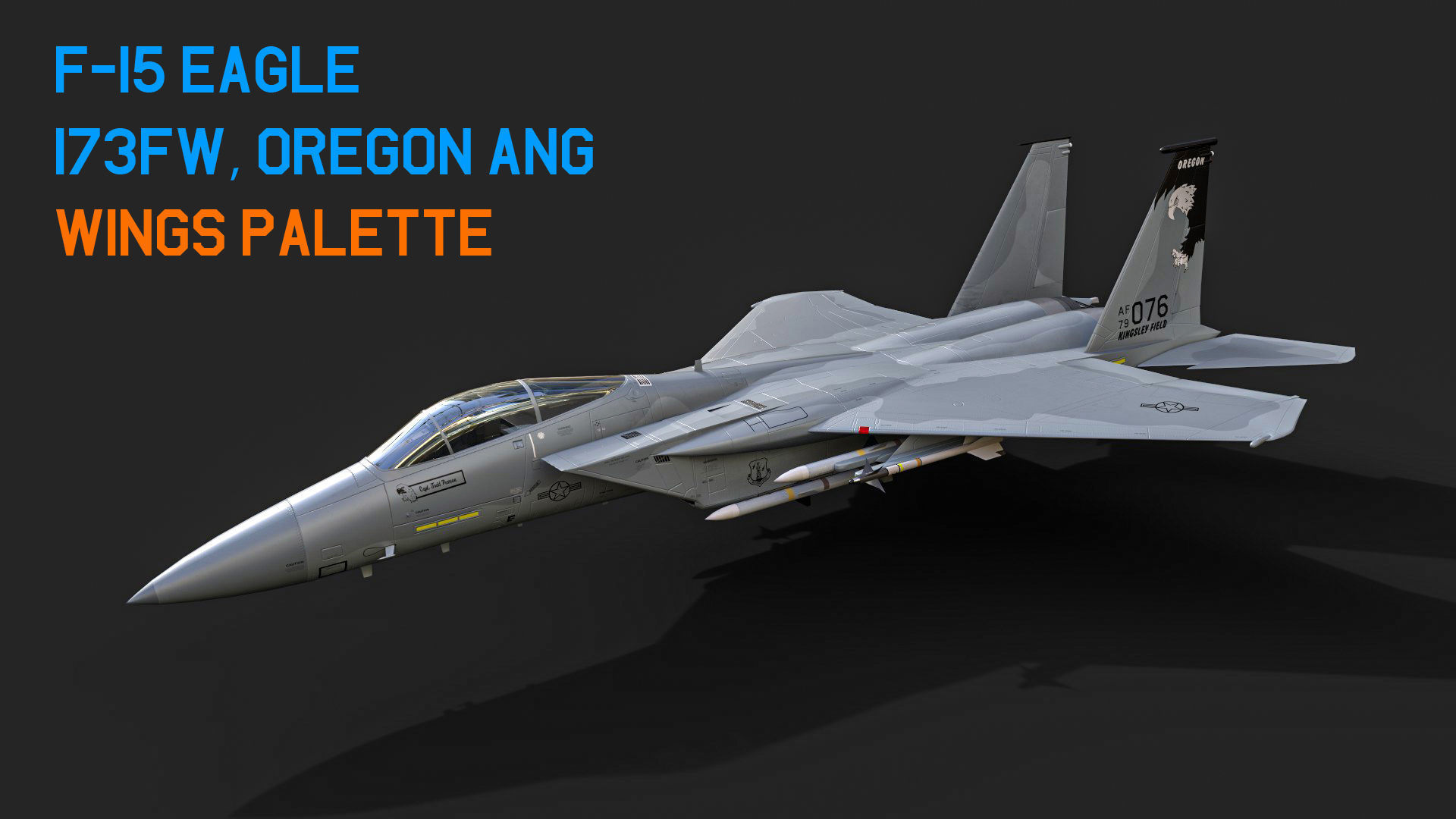 F-15 Eagle With 11 Different Textures Low-poly 3D model_10