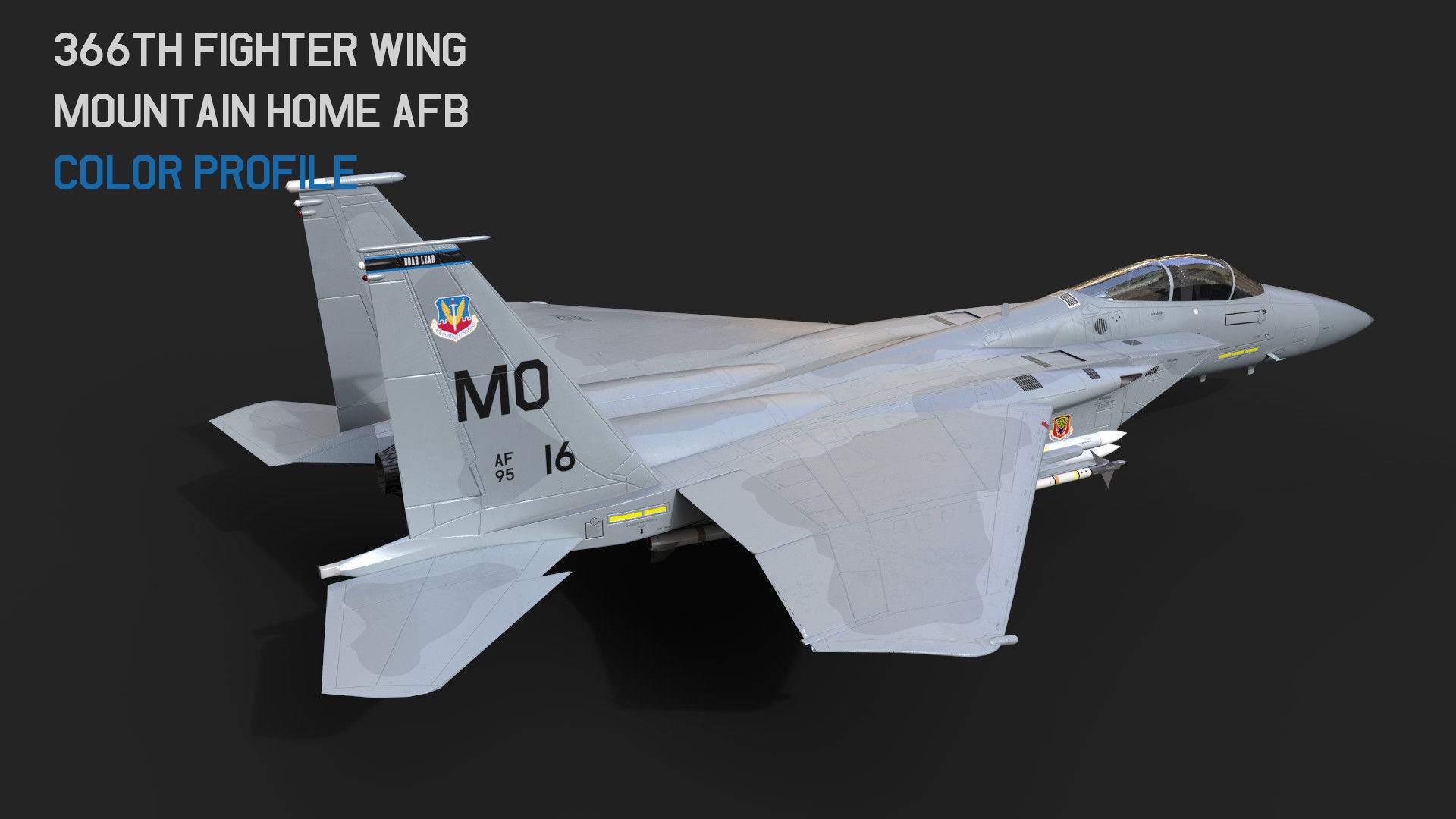 F-15 Eagle With 11 Different Textures Low-poly 3D model_37