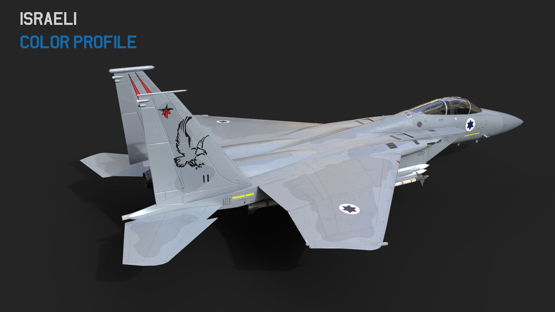 F-15 Eagle With 11 Different Textures Low-poly 3D model_39
