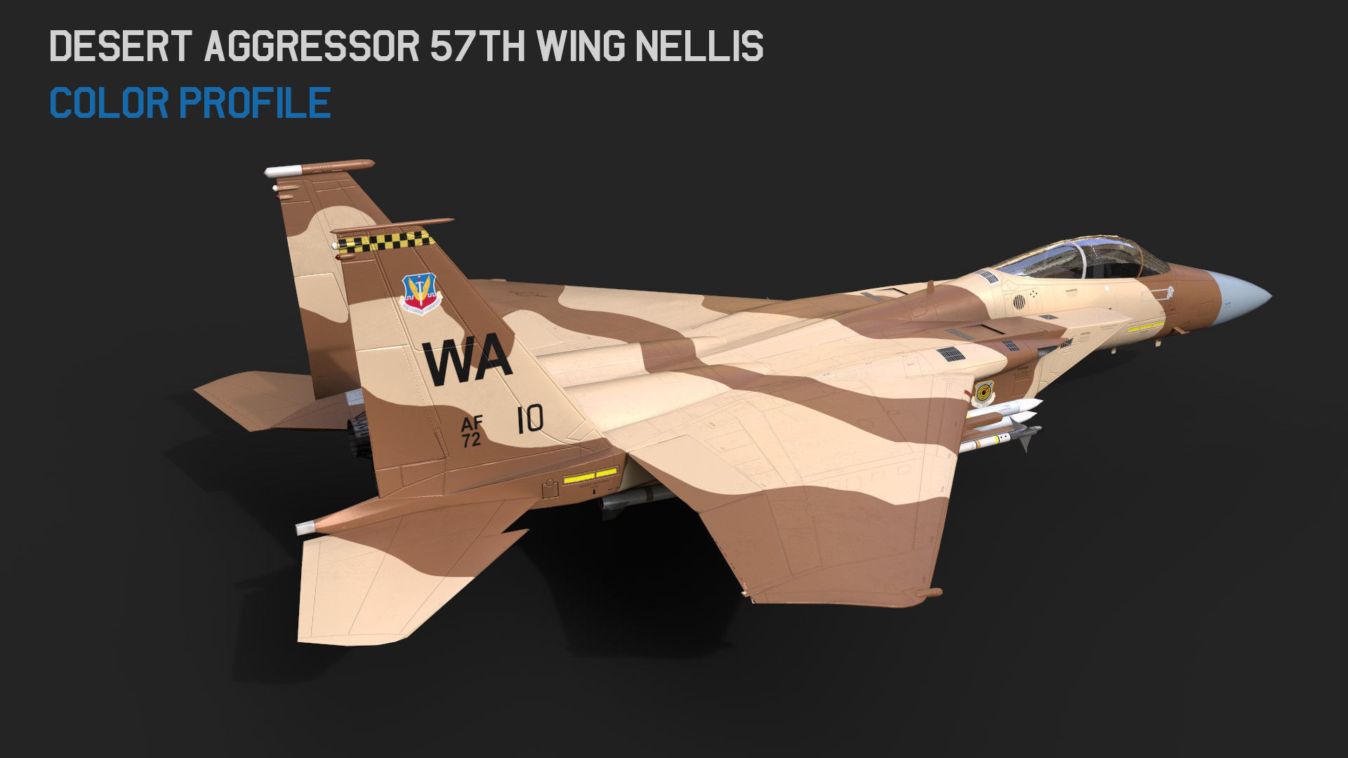 F-15 Eagle With 11 Different Textures Low-poly 3D model_31