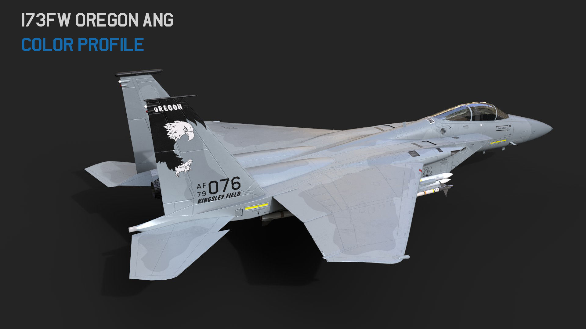 F-15 Eagle With 11 Different Textures Low-poly 3D model_32