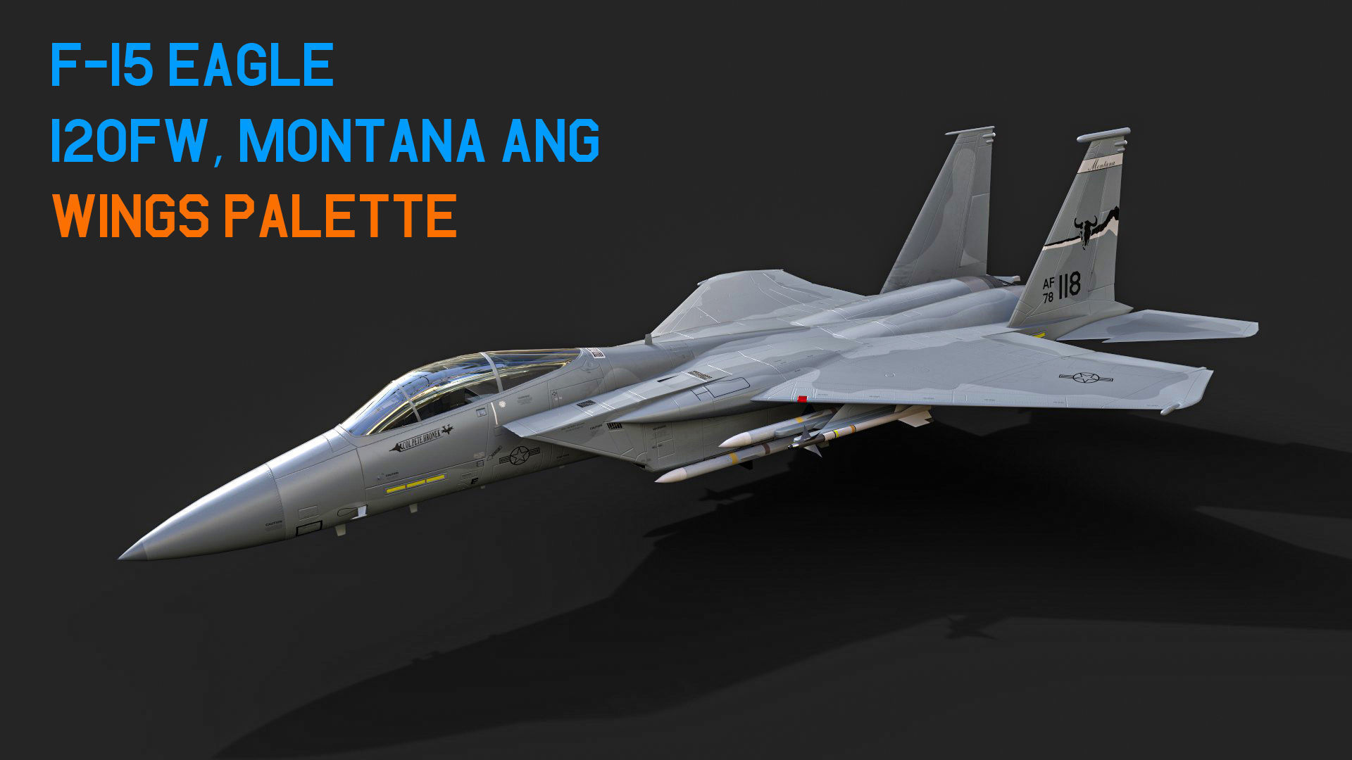 F-15 Eagle With 11 Different Textures Low-poly 3D model_9