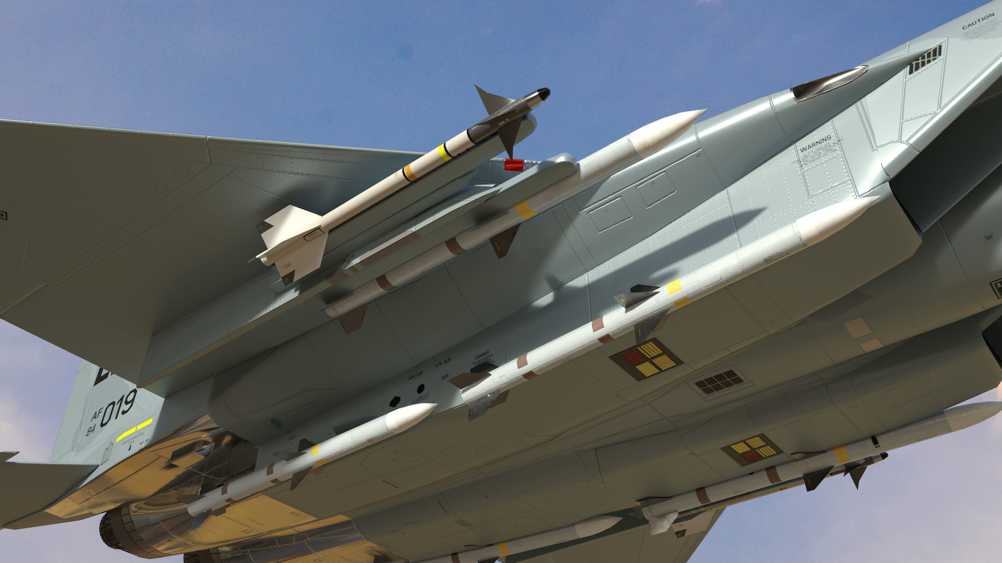 F-15 Eagle With 11 Different Textures Low-poly 3D model_26