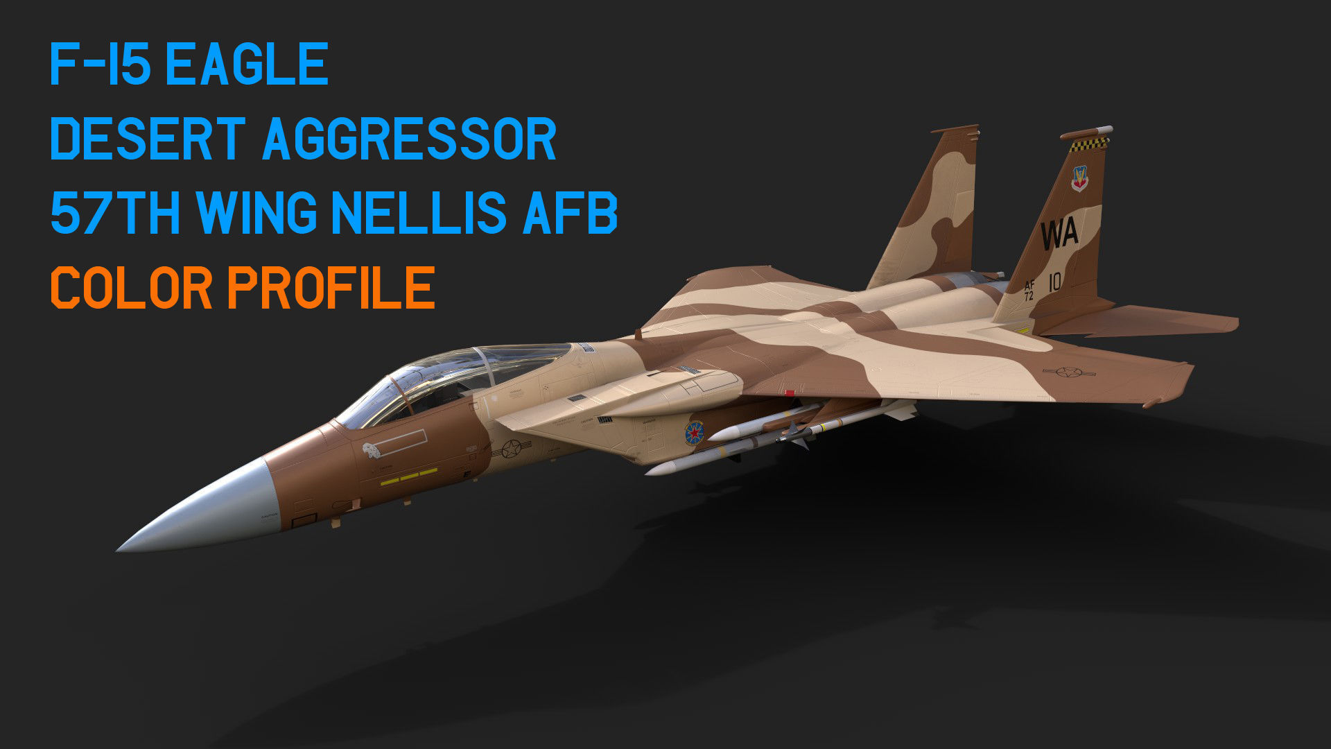 F-15 Eagle With 11 Different Textures Low-poly 3D model_1