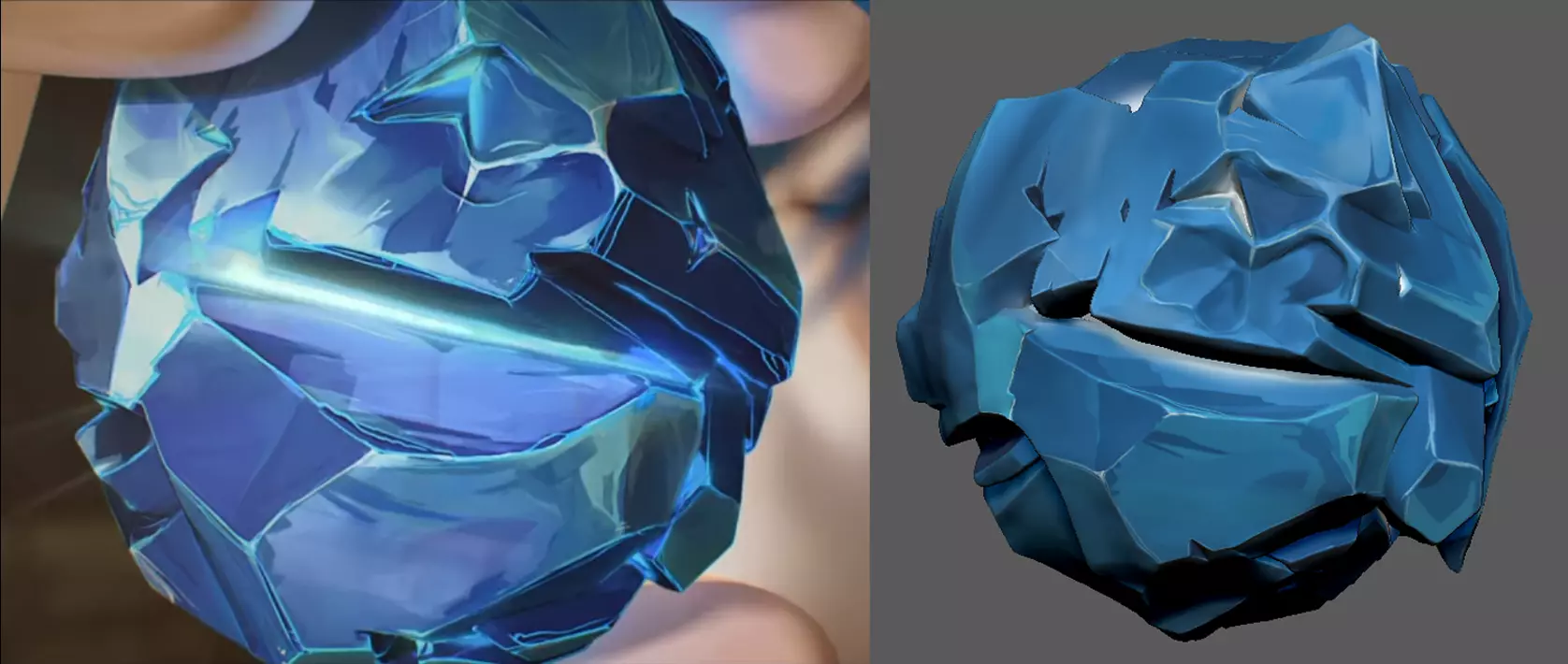 Crystal Hextech Arcane STL 30mm 3D print model_0