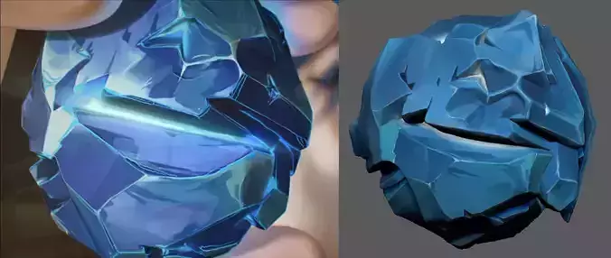 Crystal Hextech Arcane STL 30mm 3D print model