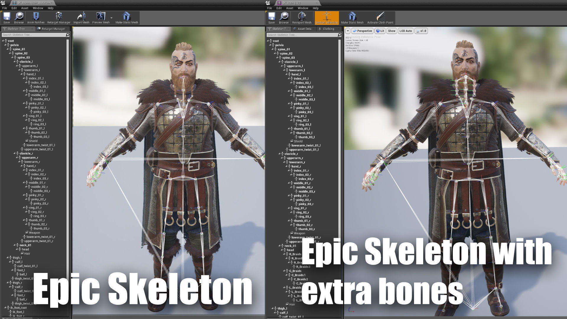 Viking warrior Low-poly 3D model_19