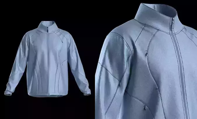 CRINKLE NYLON JACKET