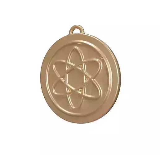 Spectacular Bronze Medal Low-poly 3D model