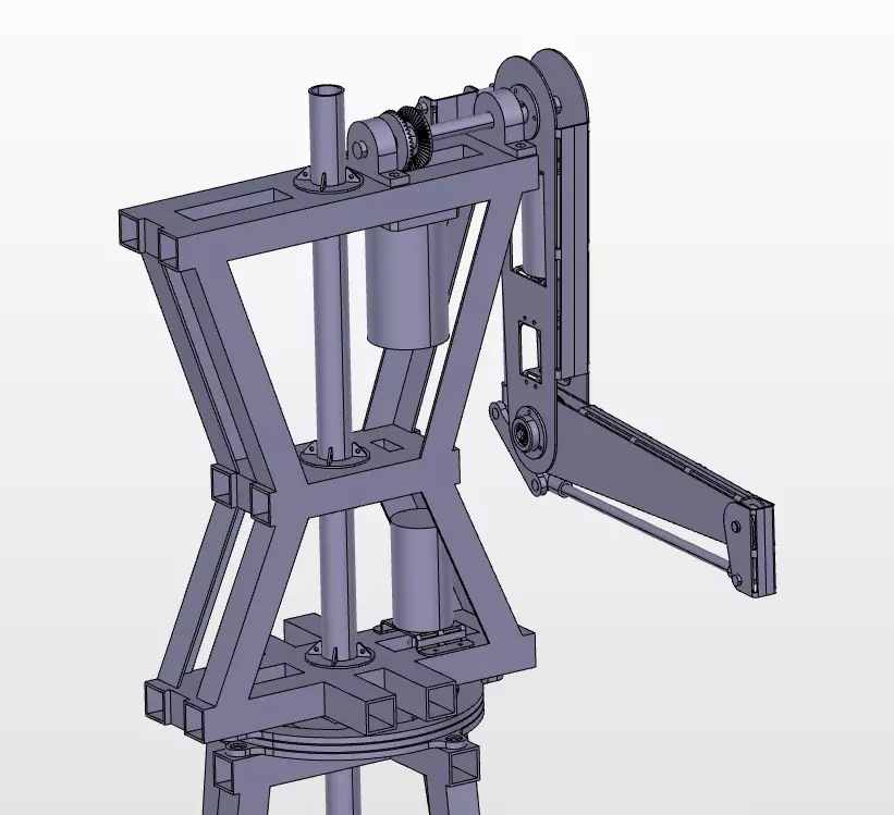 4029-3 Degree of Freedom Humanoid Robot Arm CATIAV5 3D model_0