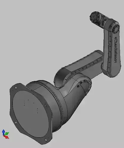 5-axis industrial robot 3D model
