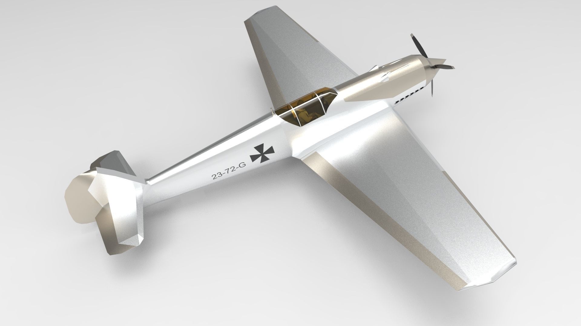 Messerschmitt Bf 109 3D model_7