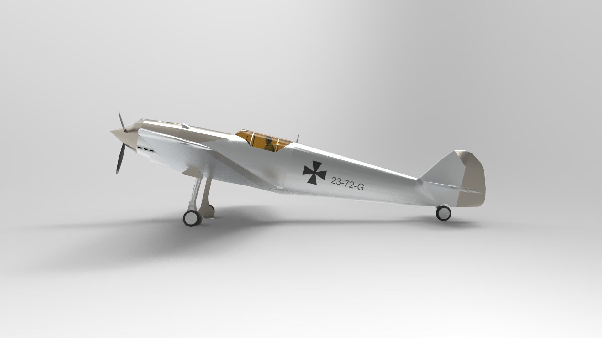 Messerschmitt Bf 109 3D model_4